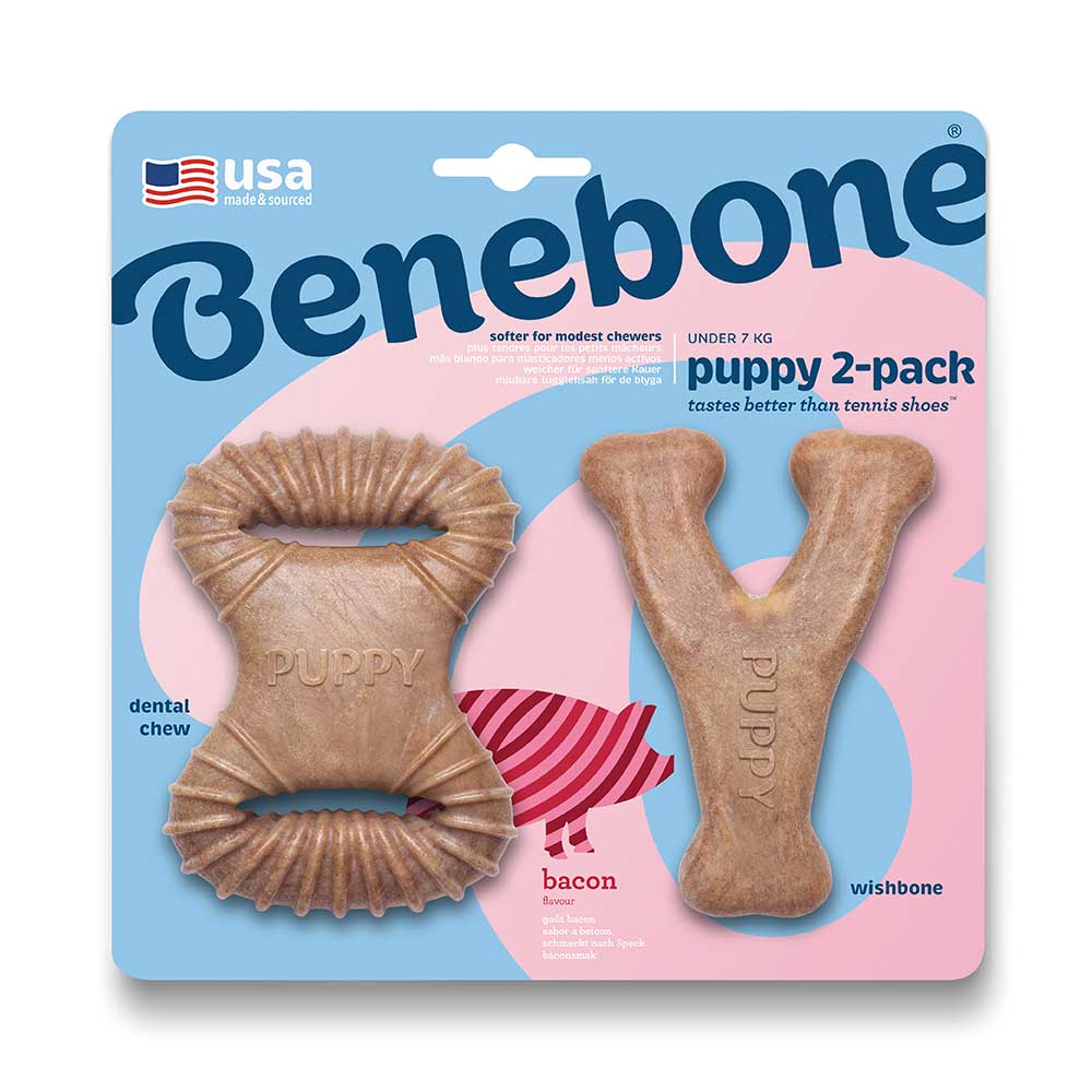 Benebone Puppy Pack Dog Chews, Tiny