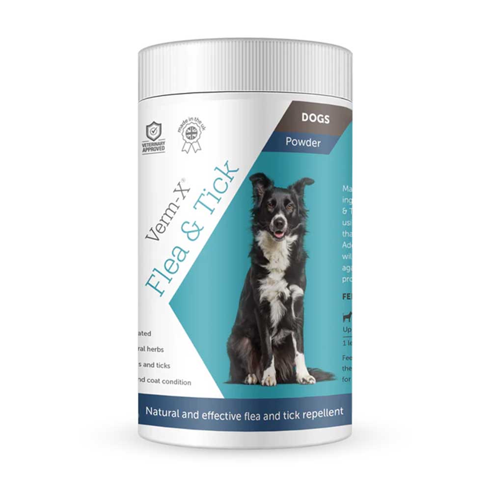 VERM-X Flea & Tick Powder for Dogs, 140g