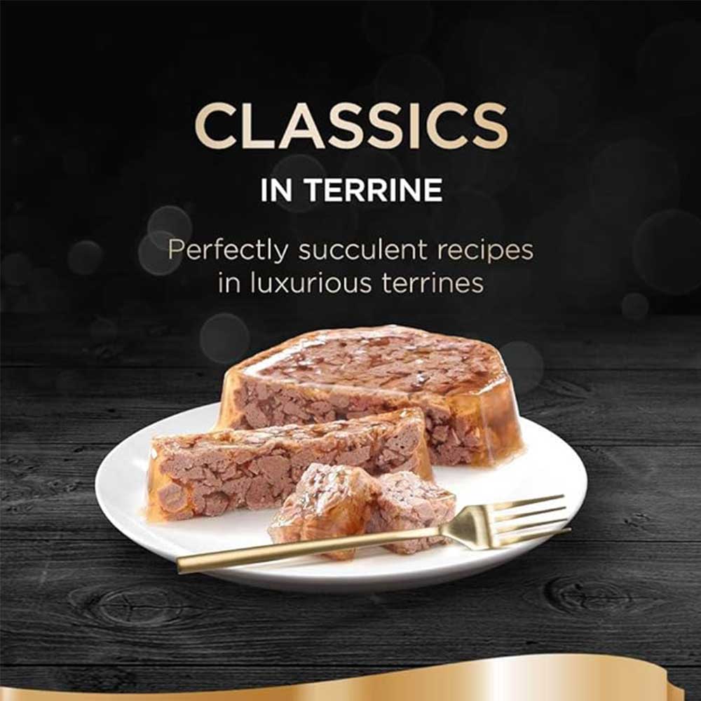 SHEBA Classics in Terrine with Chicken Cat Food Tray, 85g