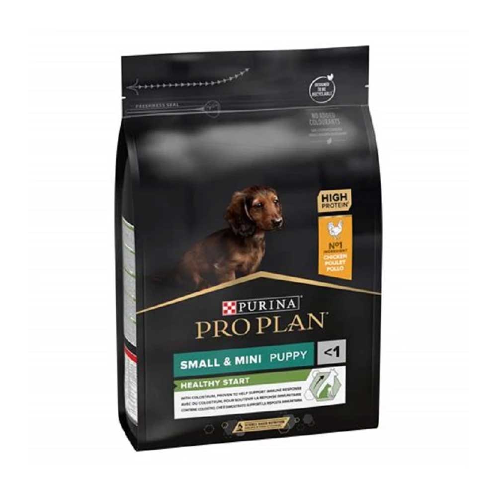 PRO PLAN Small and Mini Puppy Healthy Start Chicken Dry Dog Food, 3kg