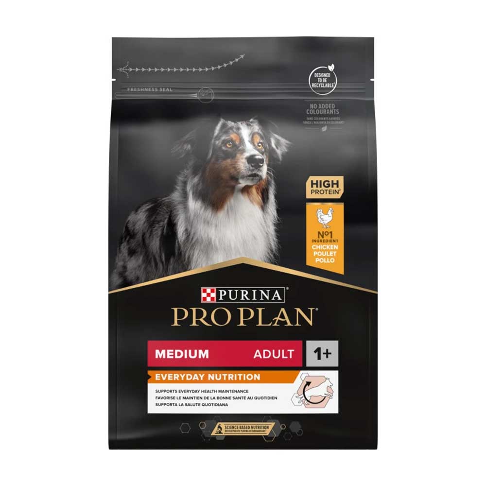 PRO PLAN Medium Everyday Nutrition Chicken Dry Dog Food, 14kg
