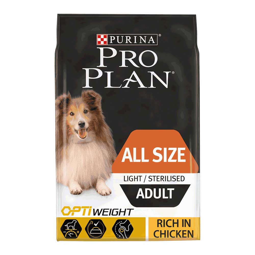 PRO PLAN Optiweight Adult Dog Food, 14kg