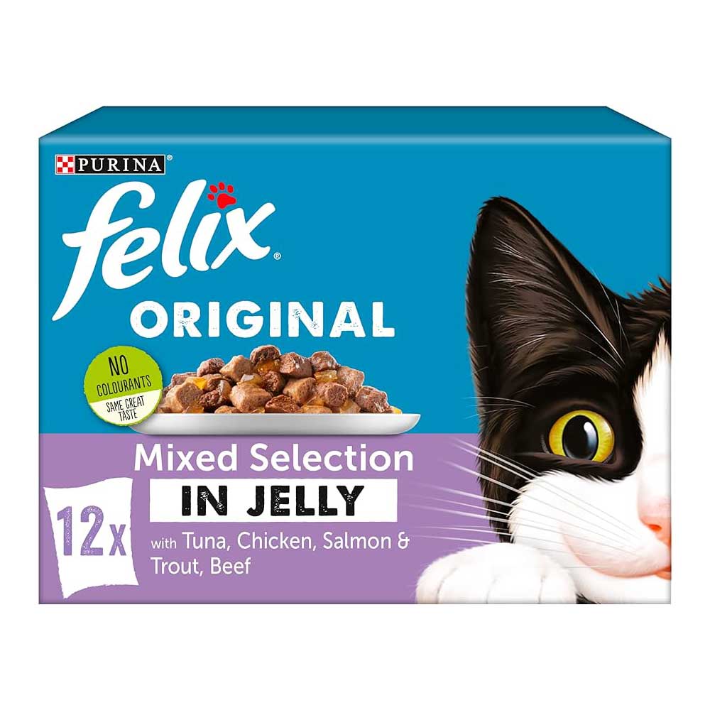 Felix Original Mixed Selection In Jelly, Multipack 12x100g