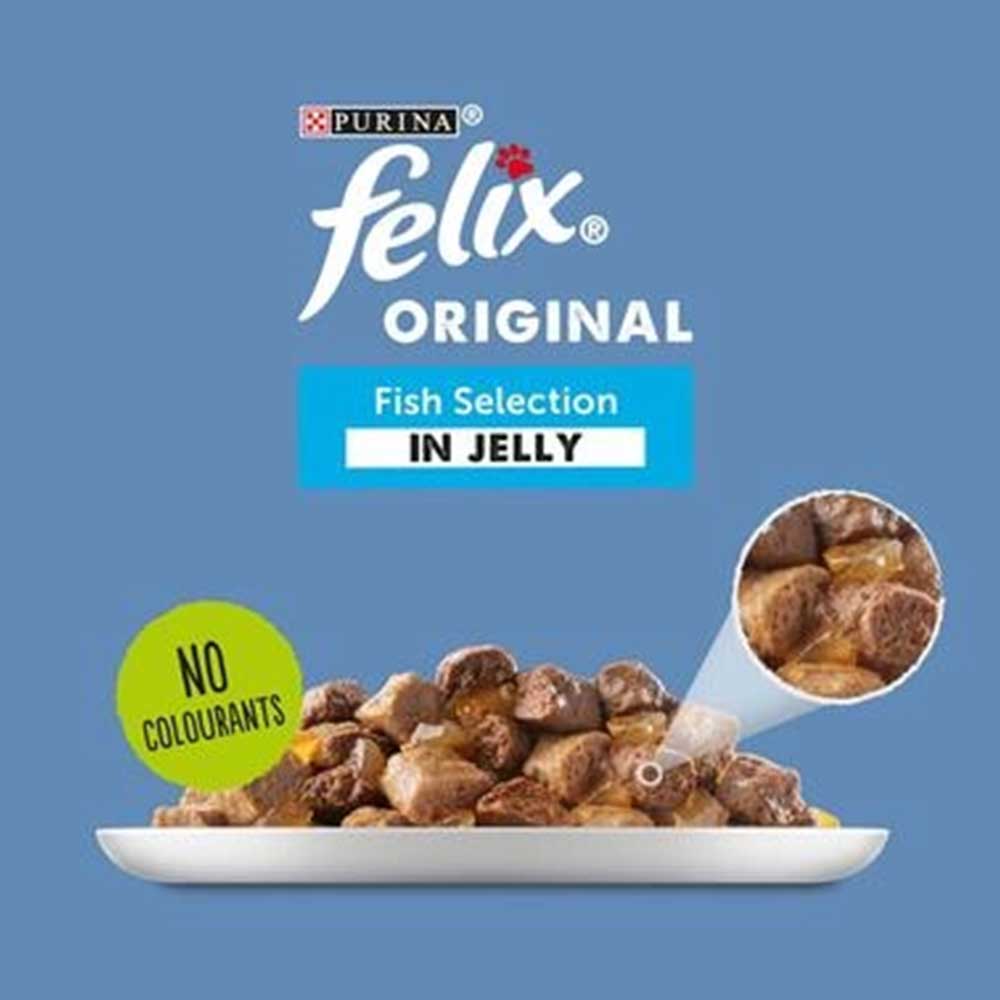 Felix Original Fish Selection In Jelly, Multipack 12x100g
