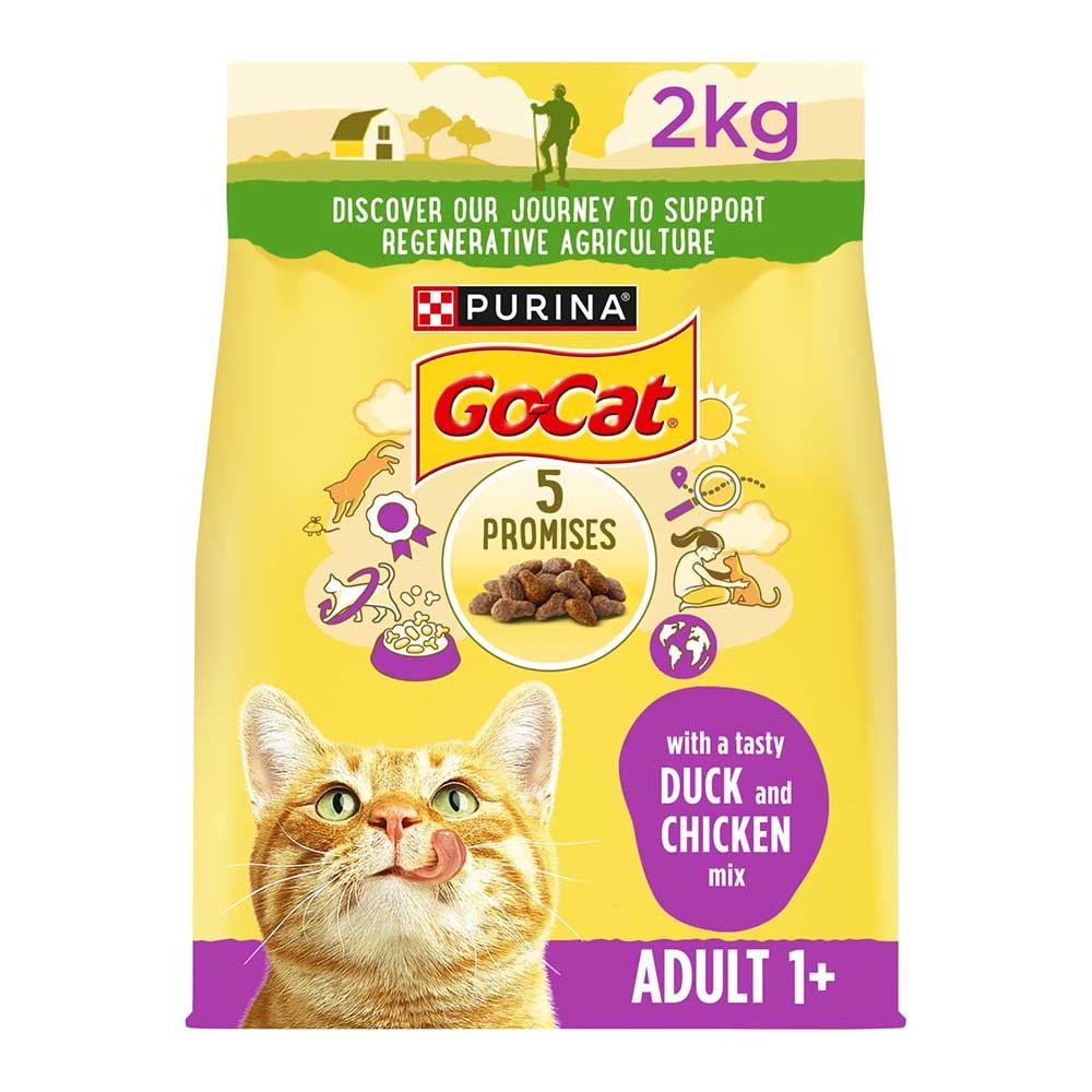 Go Cat Duck & Chicken Adult Cat Food, 2kg
