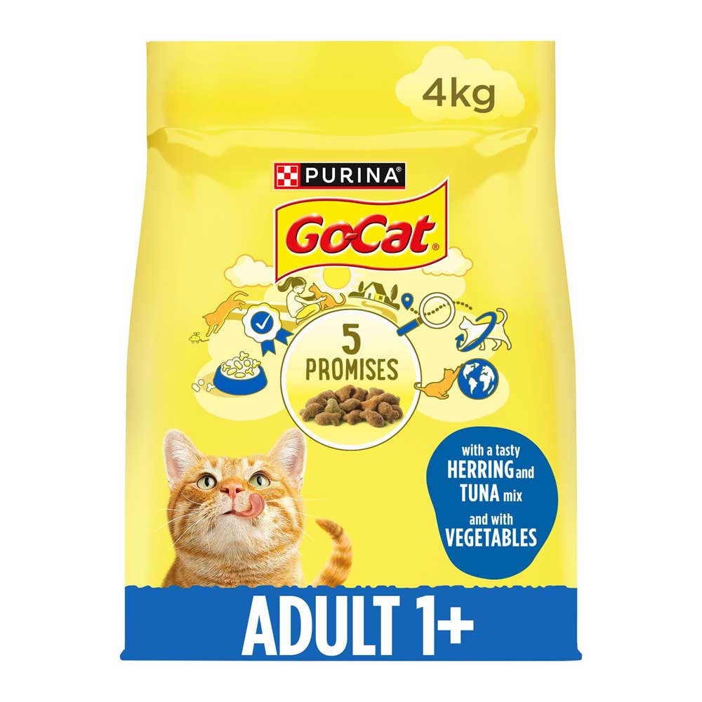 Go Cat Herring Tuna & Veg Adult Cat Food, 4kg