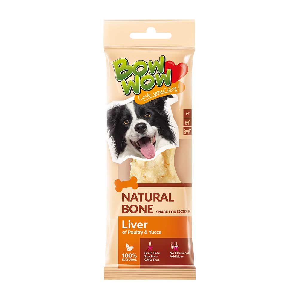 Bow Wow Natural Beef & Poultry Bone, Single Wrapped
