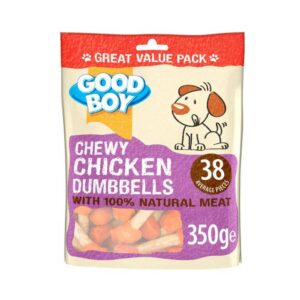 GOOD BOY Chewy Chicken Dumbbells, 350g