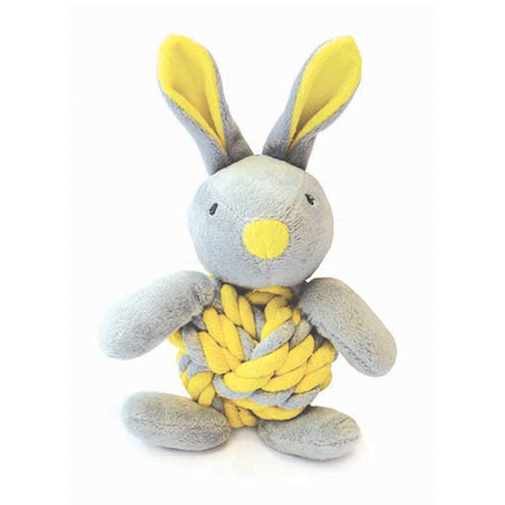 Little Racals Knottie Bunny Puppy Toy, Yellow