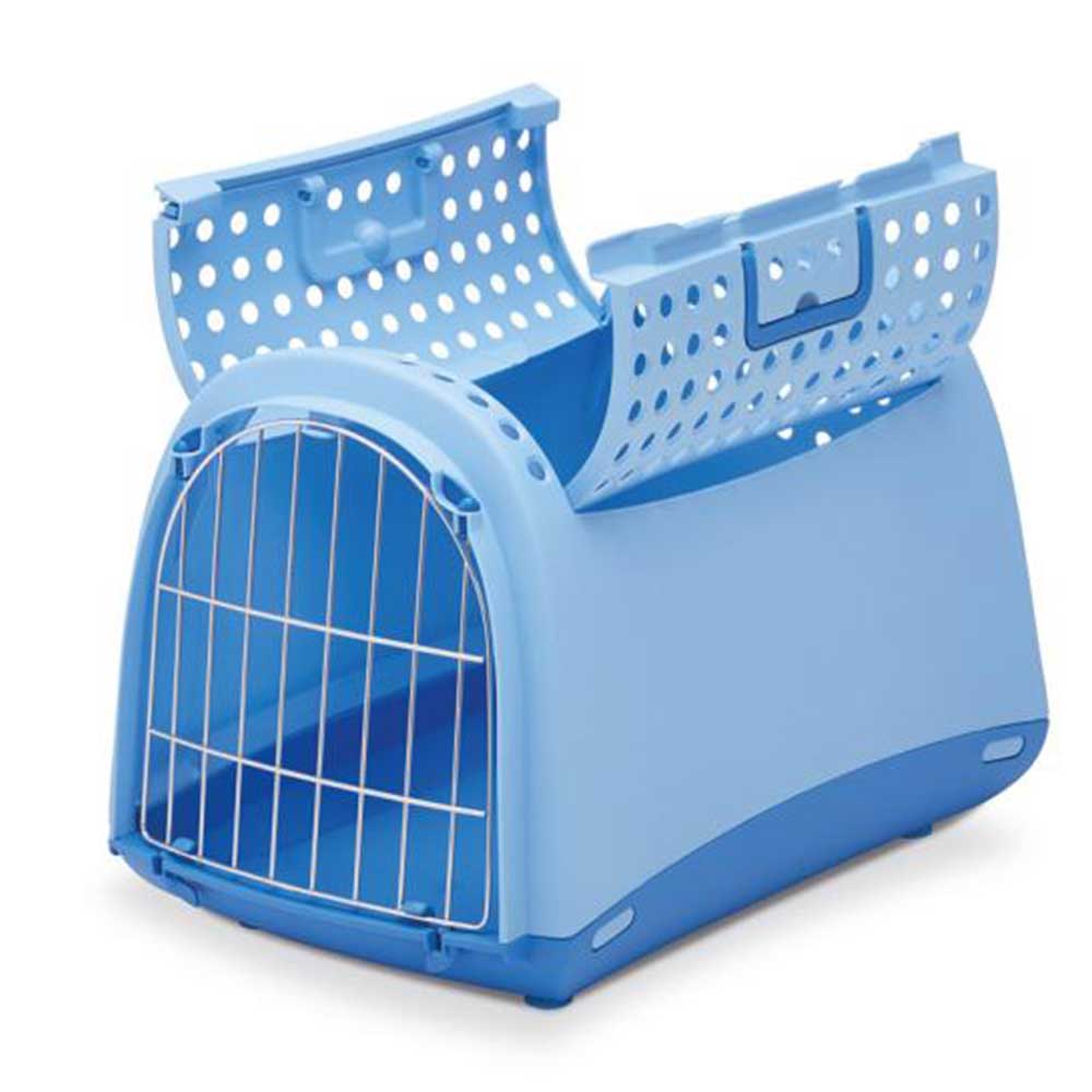 Imac Linus Cabrio Recycled Plastic Top Opening Carrier, Blue