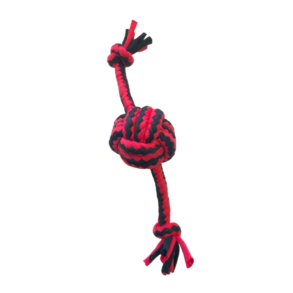 Happy Pet Nuts For Knots Ropee Ball, Red & Black