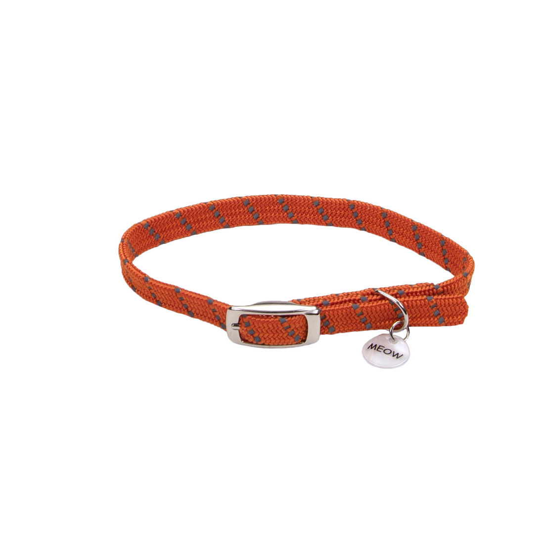 Elastacat Reflective Safety Stretch Collar, Orange