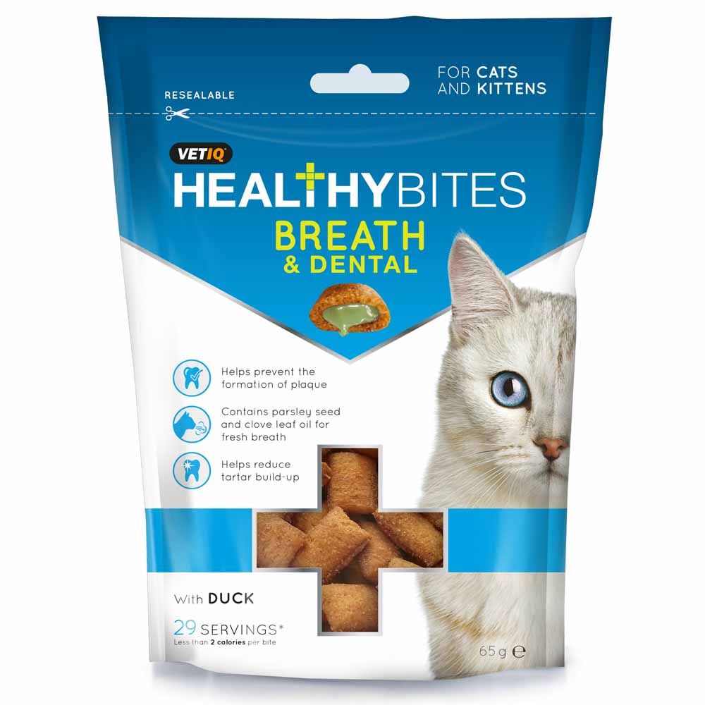 Vetiq Healthy Bites Breath And Dental For Cats, 65g
