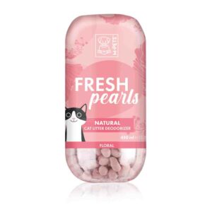 M-PETS Fresh Pearls Natural Cat Litter Deodoriser 450ml, Floral