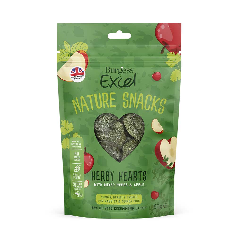 Excel Herby Hearts, Herbs & Apple 60g