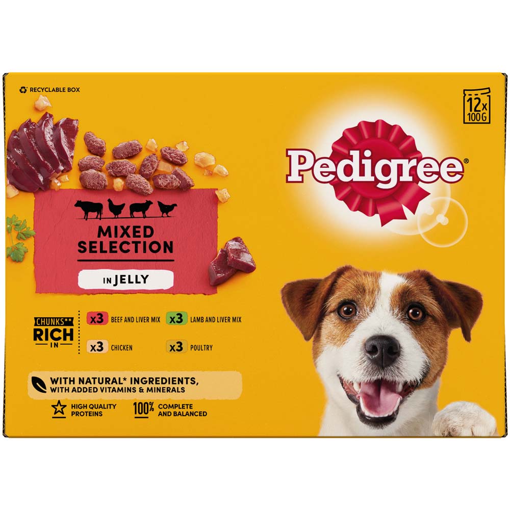Pedigree Mixed Selection In Jelly Pouch, 12x100g
