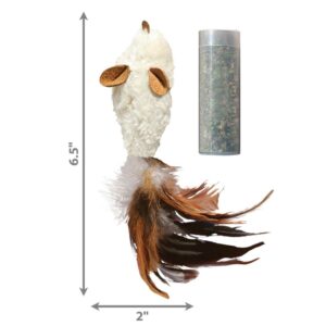 KONG Cat Refillables Feather Mouse with Catnip