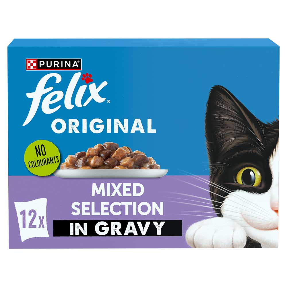 FELIX Original Mixed Selection in Gravy, 12x85g
