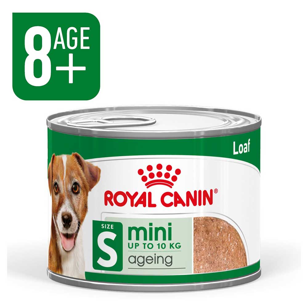 Royal Canin Mini Ageing 8+ Senior Wet Small Dog Food In Loaf, 195g