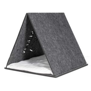 M-PETS Eco Tipi Cat Tent, Grey