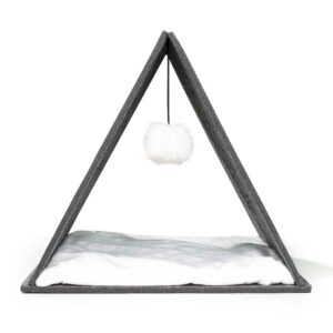 M-PETS Eco Tipi Cat Tent, Grey