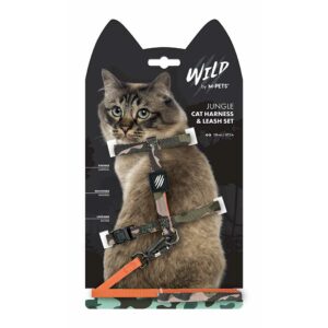 M-PETS Wild Jungle Cat Harness & Leash Set