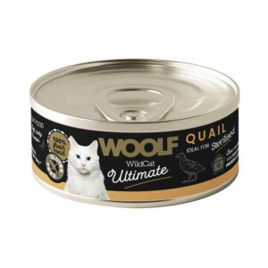 WOOLF Ultimate Canned Sterilised Cat Food, Quail Paté