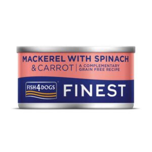 FISH4DOGS Finest Wet Dog Food, Mackerel & Spinach