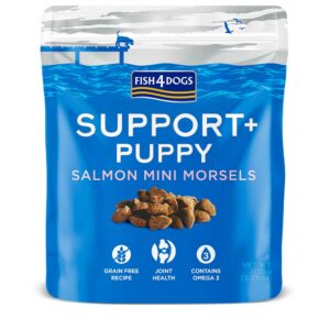 FISH4DOGS Support+ Puppy Salmon Morsels for Joint Health