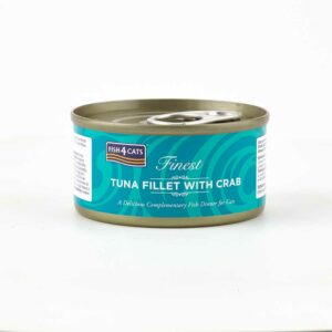 FISH4CATS Finest Tuna Fillet & Crab, 70g
