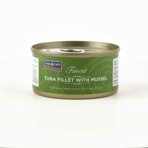 FISH4CATS Finest Tuna Fillet & Mussel, 70g