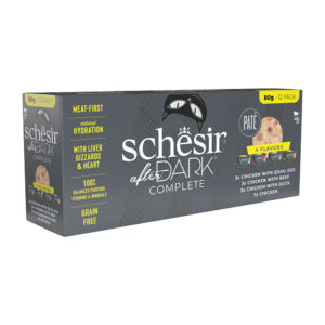 SCHESIR After Dark Paté Variety Pack, 12x80g