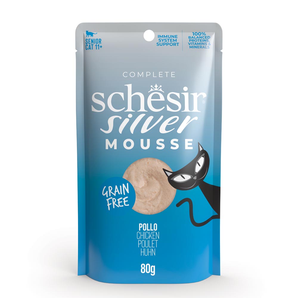 Schesir Silver 11+ Mousse, Chicken, 80g