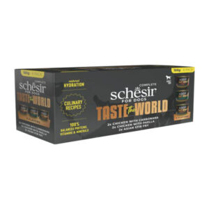 SCHESIR for Dogs Taste the World Variety Pack, 6x150g