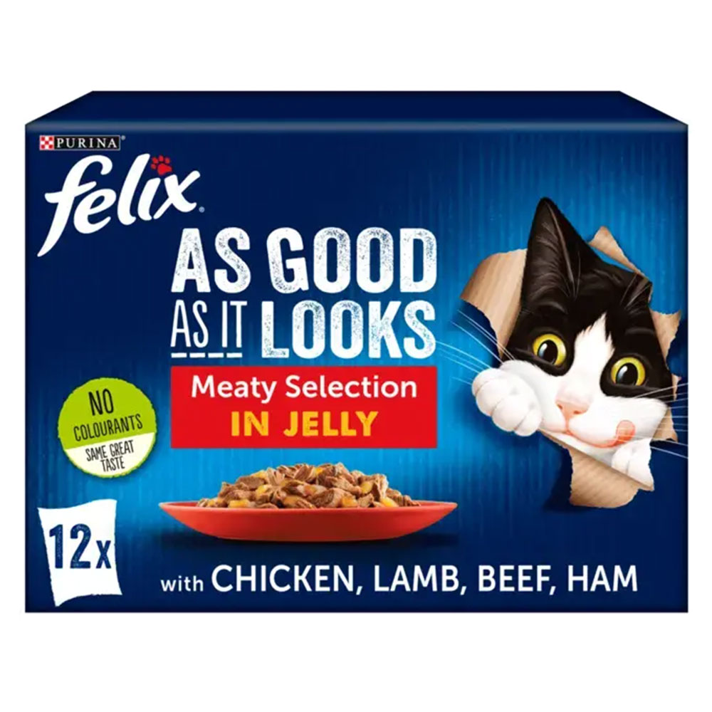 Felix As Good As It Looks Meaty Selection In Jelly, 12x85g
