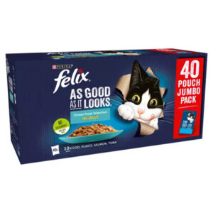 FELIX As Good As It Looks Ocean Feasts in Jelly, Jumbo 40x85g