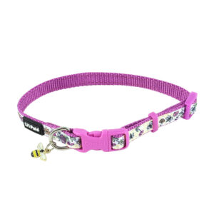 LI'L PALS Ribbon Overlay Dog Collar, Bumble Bees