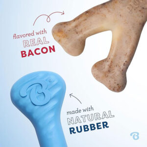 BENEBONE Puppy 2-Pack, Rubber Bone & Wishbone