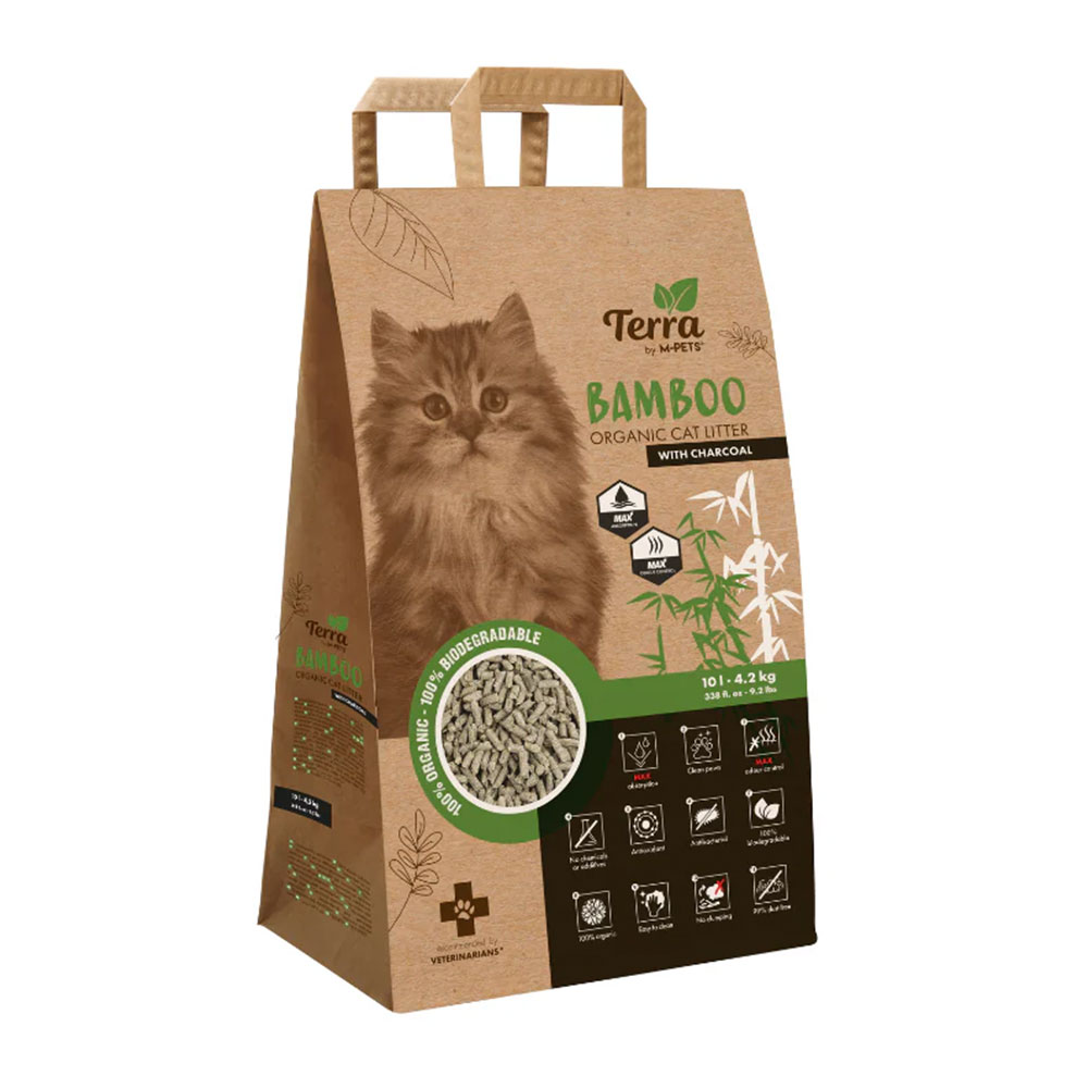 M Pets Bamboo Organic Cat Litter With Charcoal