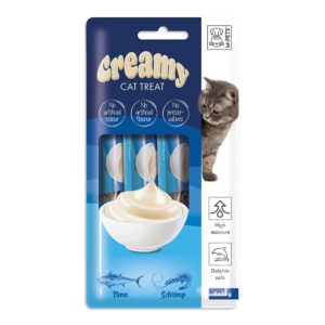 M-PETS Creamy Cat Treats Tuna & Shrimp, 4x15g