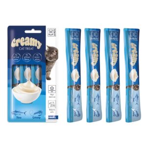M-PETS Creamy Cat Treats Tuna & Shrimp, 4x15g