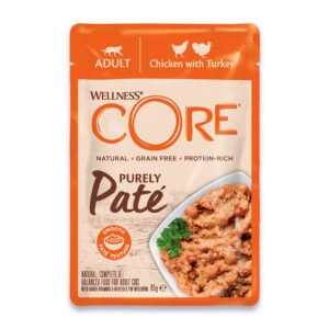 WELLNESS CORE Purely Paté Adult Chicken & Turkey, 85g