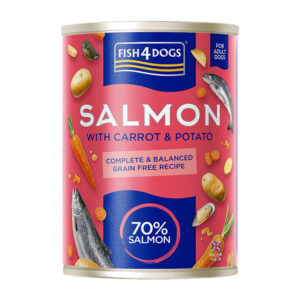 FISH4DOGS Salmon with Carrot & Potato Wet Food Can, 395g