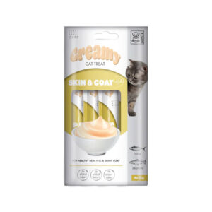 M-PETS Functional Creamy Cat Treats, Skin & Coat 4x15g