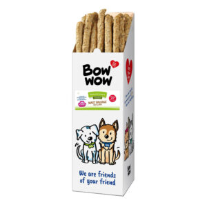 BOW WOW Natural Sausage XXL Dog Treat, Single Stick