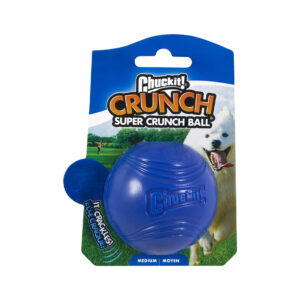CHUCKIT! Super Crunch Ball Dog Toy, Medium
