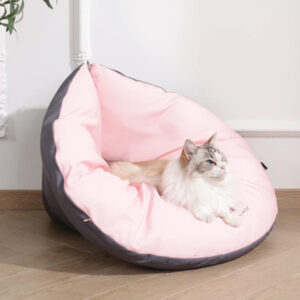 M-PETS Sweet Dreams Triangle Cushion, Pink & Grey