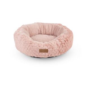 SCRUFFS My First Bed Starlight Puppy & Kitten Calming Round Bed Pink, 45cm