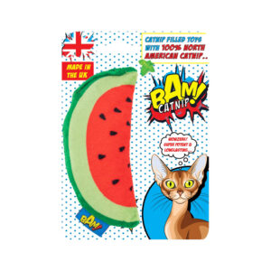 BAM! Catnip Filled Watermelon Cat Toy