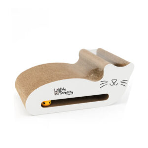 M-PETS Jackson Cardboard Scratcher with Bell Ball, 49.5x24x19.3cm